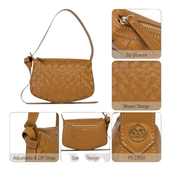 NEW Petite Simone Titta & Tatta Woven Crossbody Bag Adjustable Strap Handbag - Picture 2 of 14